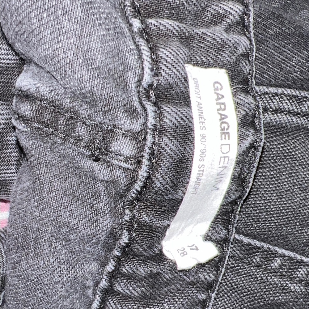 Garage Black Straight Leg Jeans